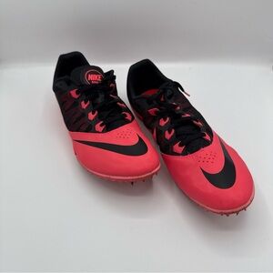 Size 12 - Nike Zoom Rival S 7 Low Atomic Red/Black  Extremely lightweight 6.1oz